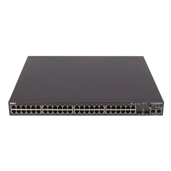 Dell 8H470 | PowerConnect 3400 Series 3448P 48 x Ports PoE 10/100Base-T + 2 x SFP Ports Layer 2 Managed 1U Rack-mountable Fas...