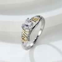 Zircon Mom's Love Ring Mother’s Day  Gift Elegant Personalized Fashion Jewelry for Women