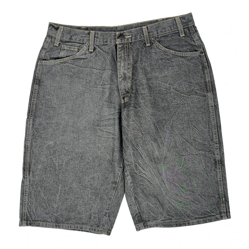 Dickies Denim Shorts - 34W 14L Acid Wash Cotton