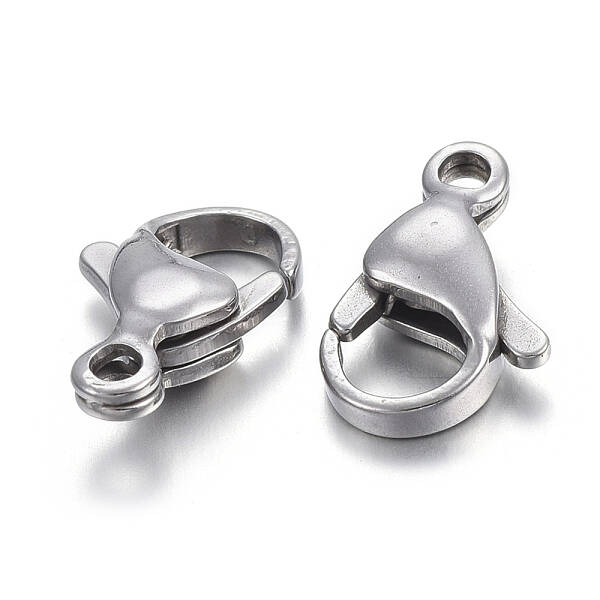 Tarnish Resistant 304 Stainless Steel Lobster Claw Clasps