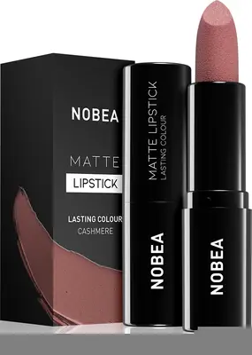 NOBEA Day-to-Day Matte mattifying lipstick color Cashmere #M19 3 g