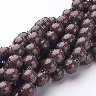 Natural Mashan Jade Round Beads Strands