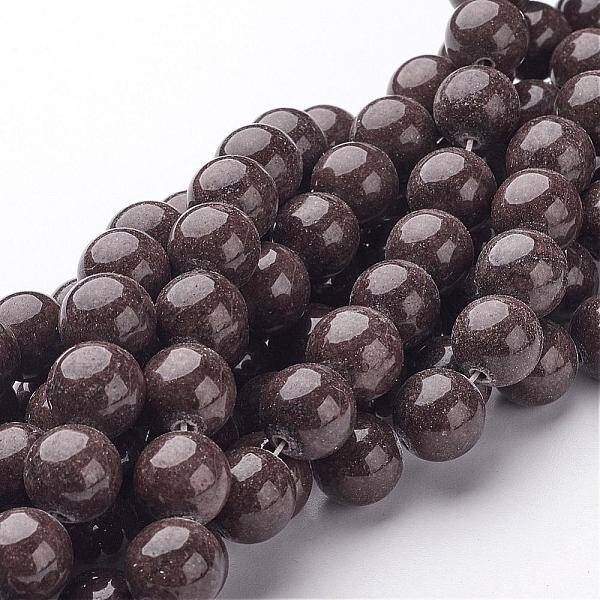 Natural Mashan Jade Round Beads Strands