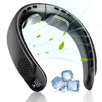 JOYYE Neck Fan, Portable USB Rechargeable 3 Speeds Adjustable with LED Display, Faster Cooling, Ultra Quiet, Suitable for Hom...