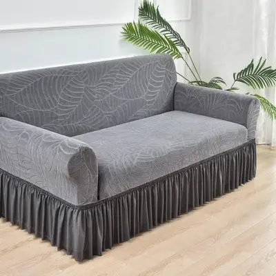 Solid Color Sofa Cover, 1 Count Sofa Cover, Sofa Protector for Living Room, Household Textiles for Decor, Valentine's Day Gif...