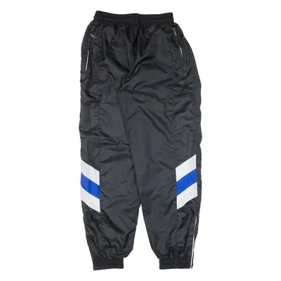 Mens Track Pants Black Tapered M W25 L29