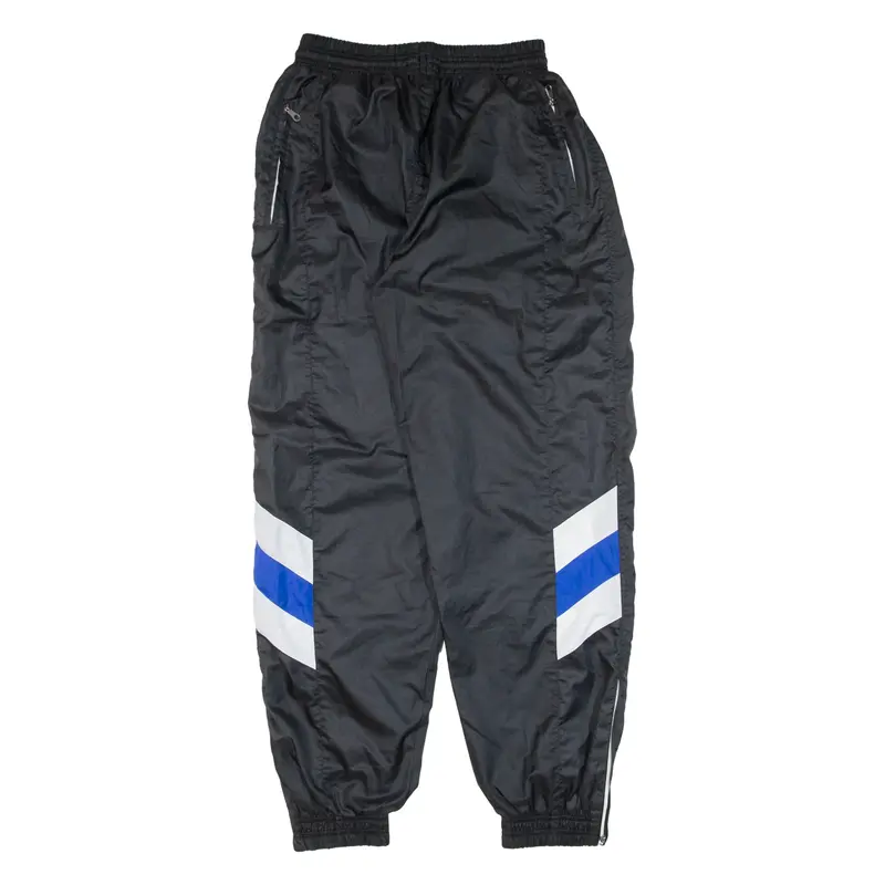 Mens Track Pants Black Tapered M W25 L29