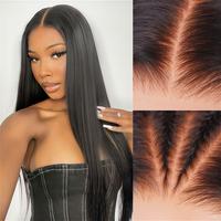 BGMgirl Hair Straight Pre-Bleached Pre Plucked Pre Cut 6*4 & 9*6 HD Lace Wear Go 180% Density Glueless Closure Wig Human Hair...