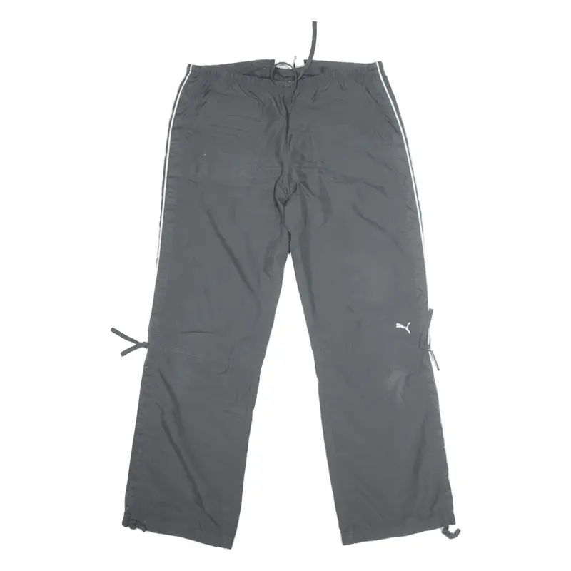 PUMA Track Pants Grey Straight Womens UK 14 W32 L30