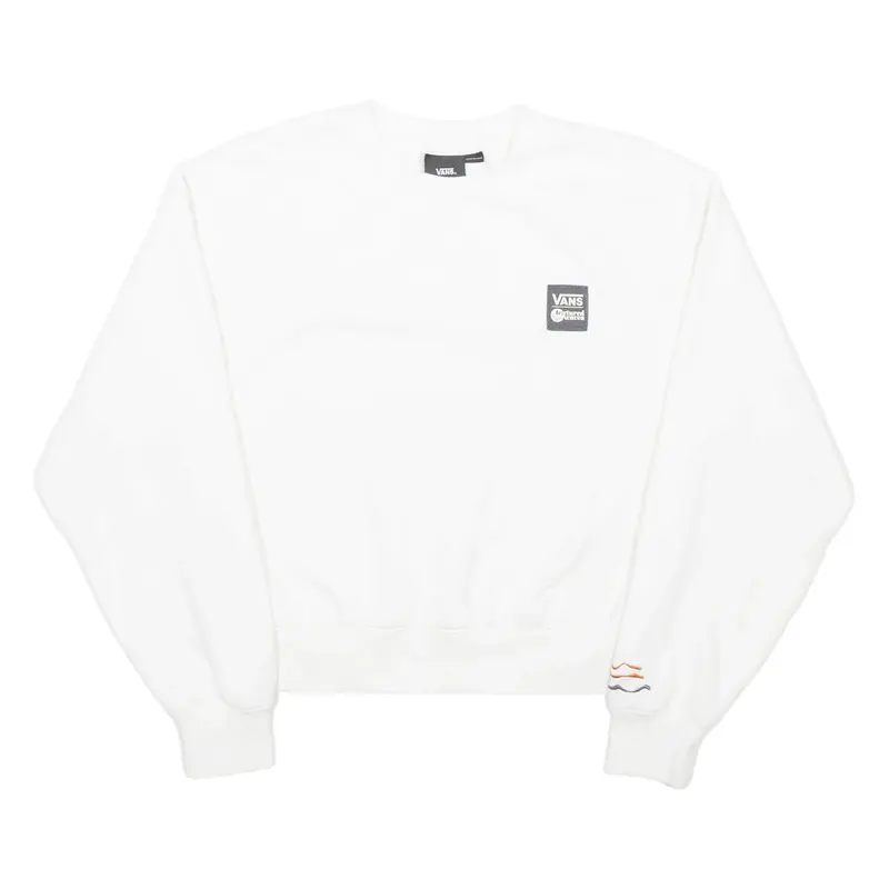 VANS Womens Sweatshirt White M