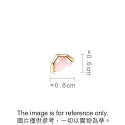 'Harmony'18K Rose Gold Pink Mother of Pearl Single Earring