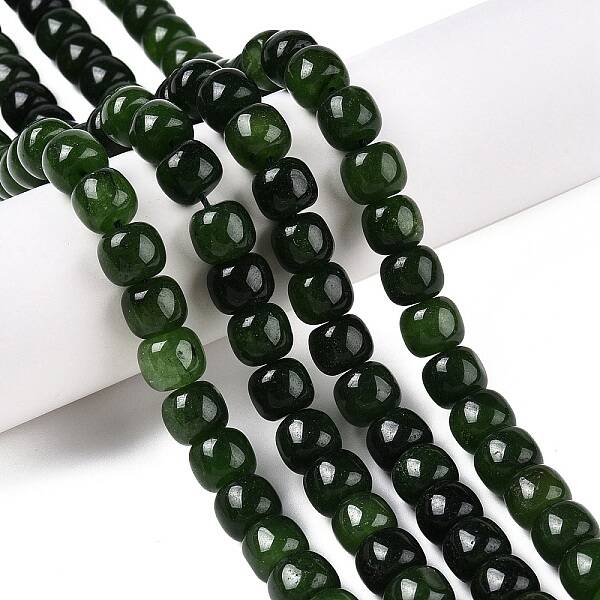 Dyed Natural White Jade Beads Strands