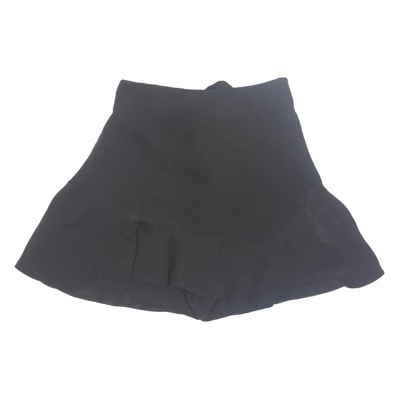 ZARA Womens Skort Skirt Black Short XS
