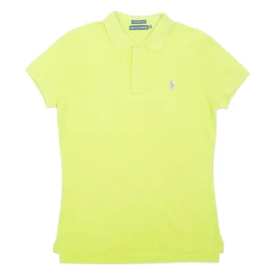 RALPH LAUREN Skinny Womens Polo Shirt Green M