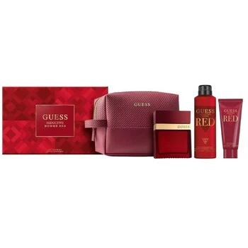 Guess Seductive Red da uomo Confezione regalo EDT 100 ml, spray corpo 226 ml, gel doccia 100 ml e borsa 100 ml