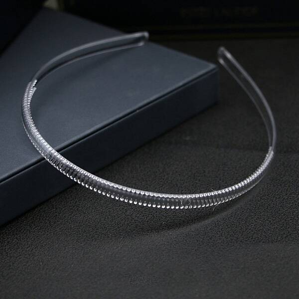 Transparent Plastic Hair Band Findings