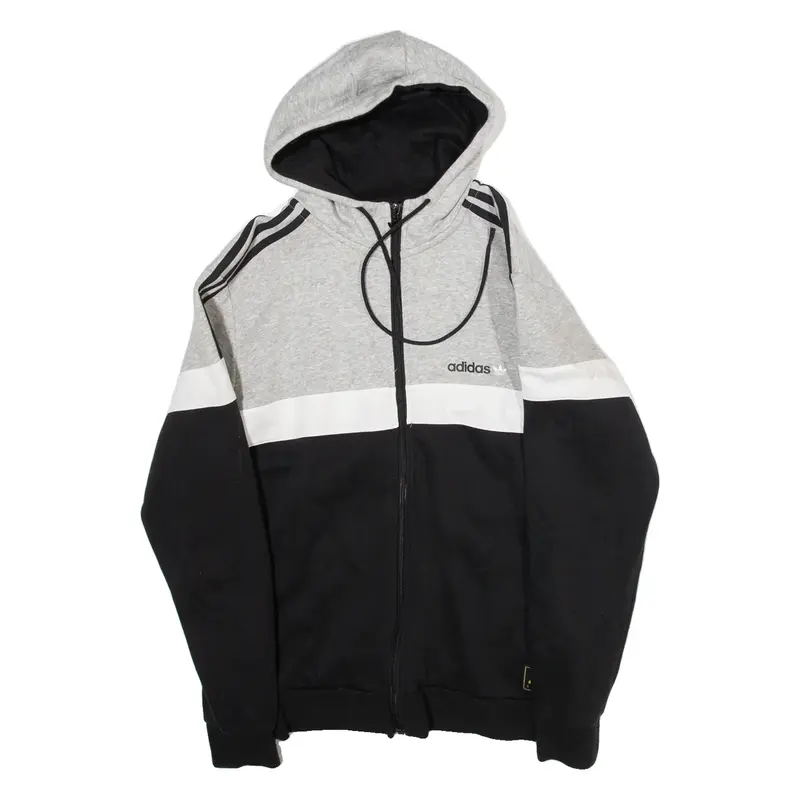 ADIDAS Mens Grey Hoodie S