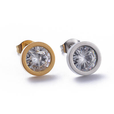 304 Stainless Steel Stud Earrings