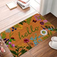 Floral Print Door Mat, Non-slip Soft Floor Mat, Decorative Carpet for Home Living Room Bedroom Kitchen, Home Decor