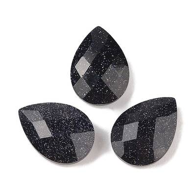 Synthetic Blue Goldstone Cabochons