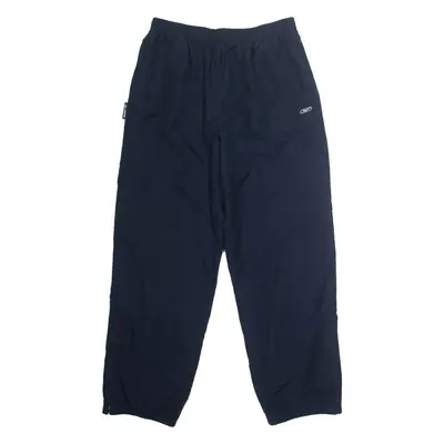 REEBOK Mens Track Pants Blue Tapered L W32 L32