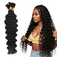 Avolo Loose Deep Wave Bulk Braiding Real Human Hair for Boho Braids 3 Bundles/Pack 110g Totally No Weft for Wear Long Lasting...