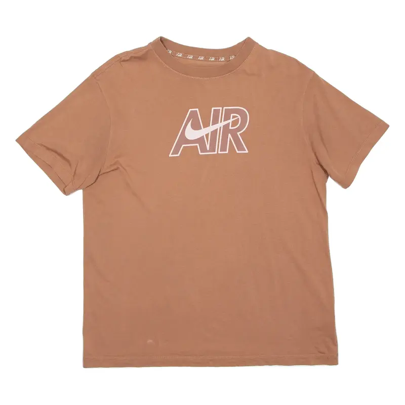 NIKE Loose Fit Womens T-Shirt Brown S