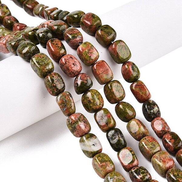 Natural Unakite Beads Strands