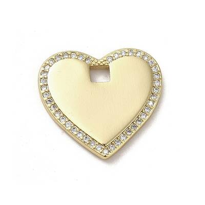 Brass Micro Pave Cubic Zirconia Pendants