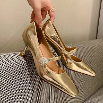 CHIKO Takayla Square Toe Stiletto Mary Jane Shoes