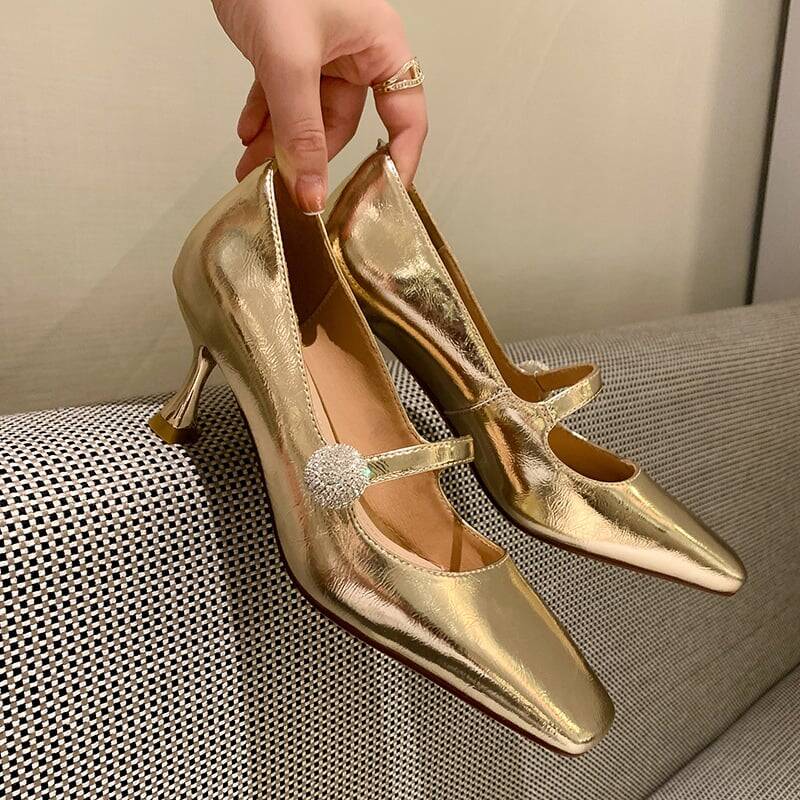 CHIKO Takayla Square Toe Stiletto Mary Jane Shoes