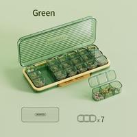 21-grid Pill Storage Organizer for Bedroom, 1 Set Portable 7 Day Weekly Pill Organizer, Large Capacity Storage Box for Daily ...