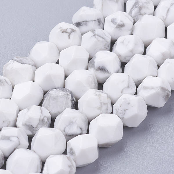 Natural Howlite Beads Strands