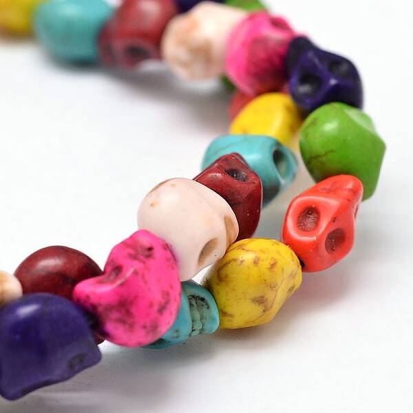 Dyed Synthetic Turquoise Bead Strands