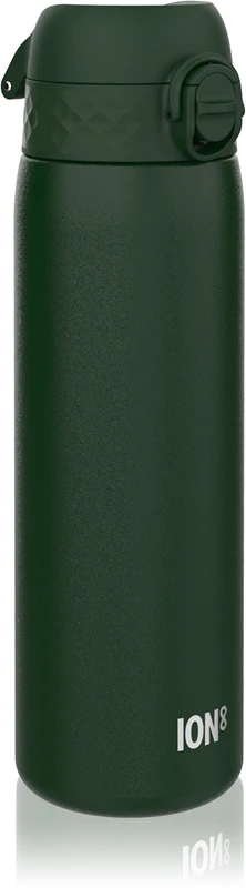 Ion8 Leak Proof Stainless Steel Water Bottle Dark Green 600ml