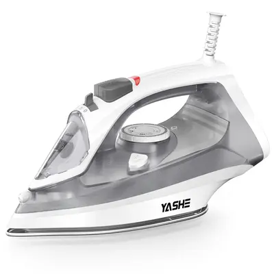 1600W Easy Steam Compact Iron with Steam and Temperature Controls and Non-Stick Sole Plate, Rapid Heating Nonstick Soleplate,...