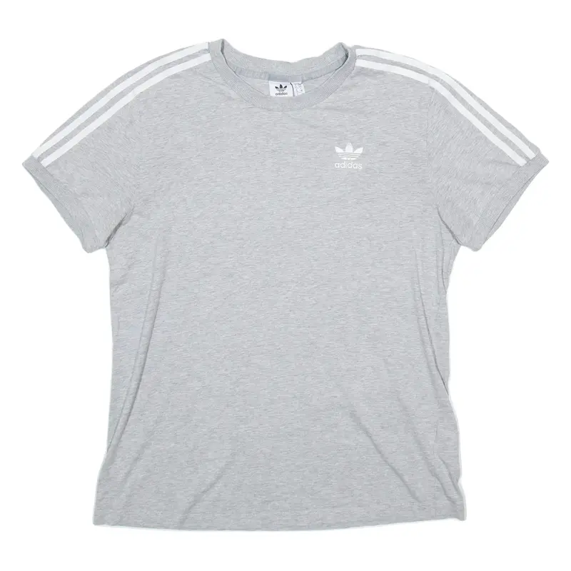ADIDAS Womens T-Shirt Grey UK 10