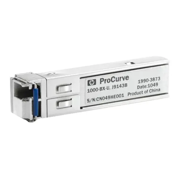 HP J9143-61101 | ProCurve X122 1Gb/s 1000Base-BX-U Single-Mode Fibre 1310nm-TX/1490nm-RX 10km LC Connector SFP Transceiver Mo...