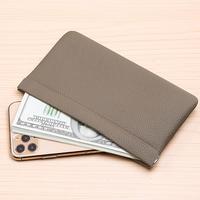 Solid Color Pu Leather Fashionable Wallet, 1 Count Self-closing Storage Bag, Portable Storage Organizer for Passport, Id Card...