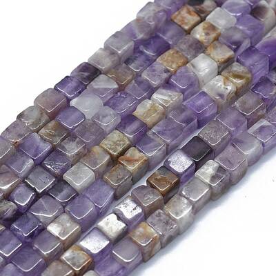 Natural Chevron Amethyst Beads Strands