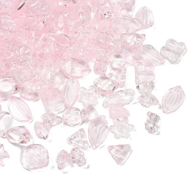 Gradient Color Transparent Glass Beads