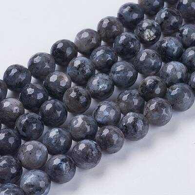 Natural Larvikite Beads Strands