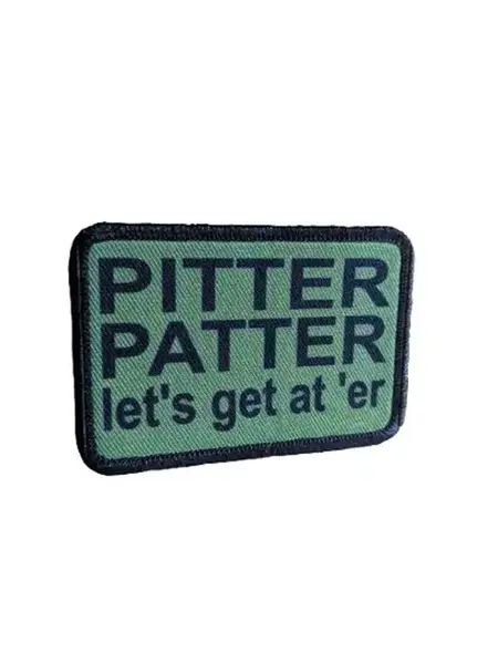 Olive green Pitter patter let's get at 'er meme 2\