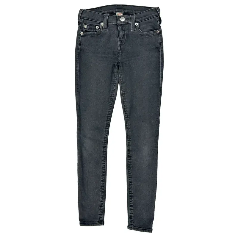 True Religion Skinny Fit Jeans - 27W UK 6 Black Denim