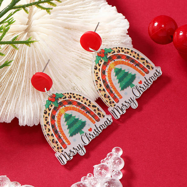 Christmas Acrylic Stud Earrings