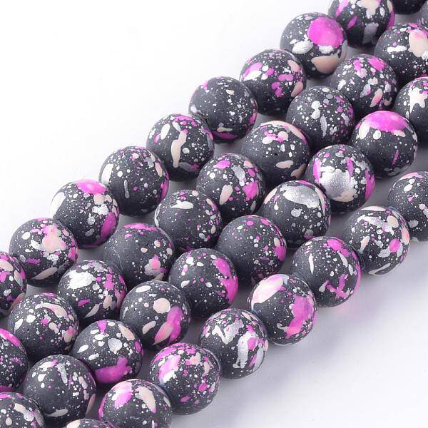 Baking Painted Glass Bead Strands