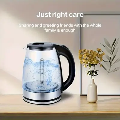 Multi-functional electric kettle, large capacity high borosilicate kettle, with automatic power-off and dry burning protectio...