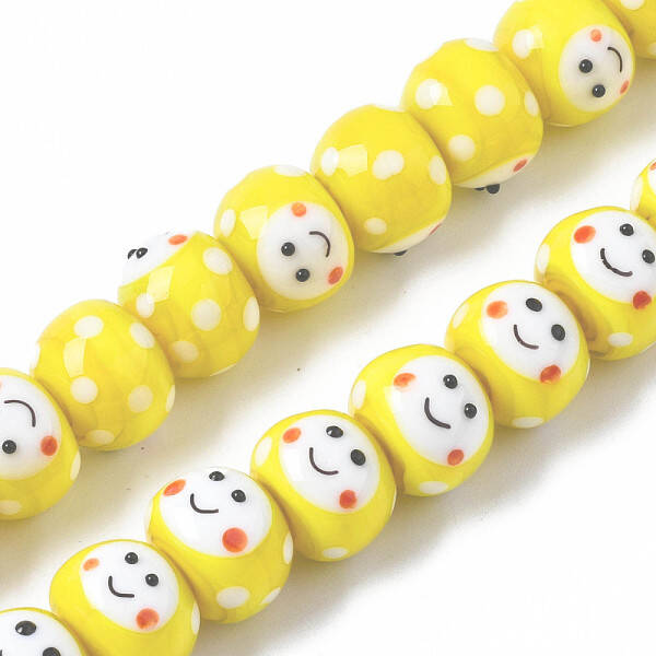 Handmade Bumpy Lampwork Beads Strands