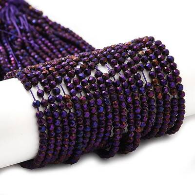 Electroplate Glass Beads Strands