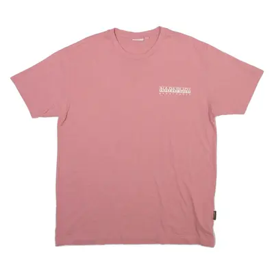 NAPAPIJRI Mens T-Shirt Pink Crew Neck M